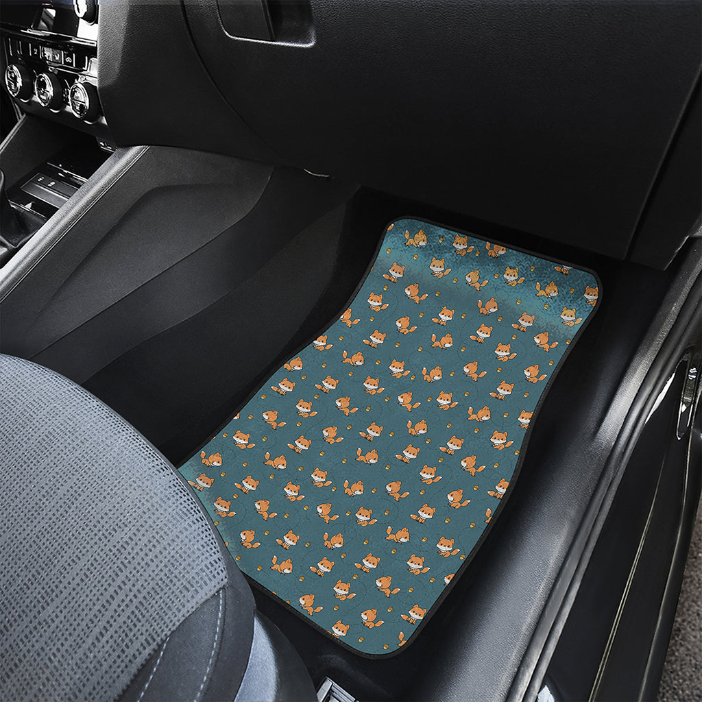 Baby Fox Pattern Print Front Car Floor Mats