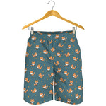 Baby Fox Pattern Print Men's Shorts