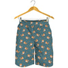 Baby Fox Pattern Print Men's Shorts