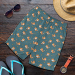 Baby Fox Pattern Print Men's Shorts