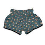 Baby Fox Pattern Print Muay Thai Boxing Shorts