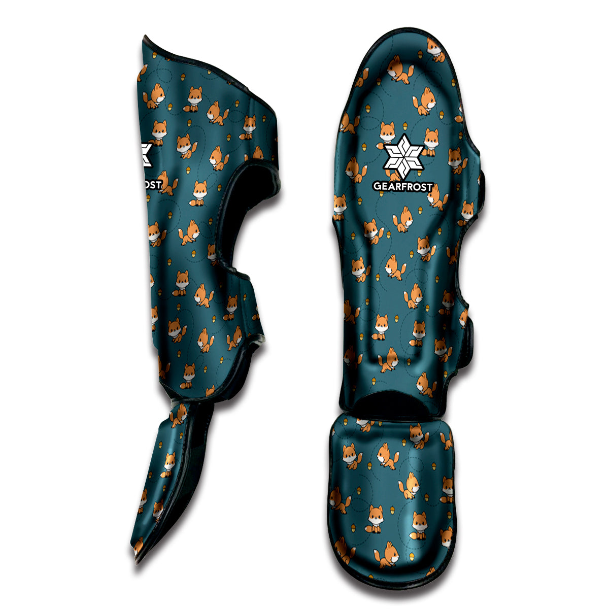Baby Fox Pattern Print Muay Thai Shin Guard