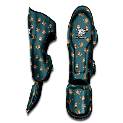 Baby Fox Pattern Print Muay Thai Shin Guard
