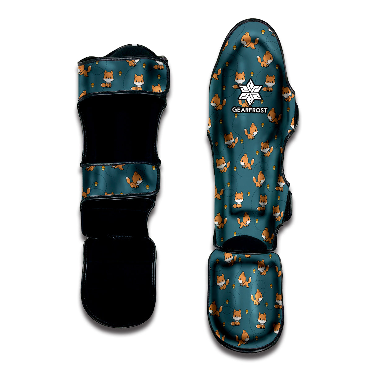Baby Fox Pattern Print Muay Thai Shin Guard