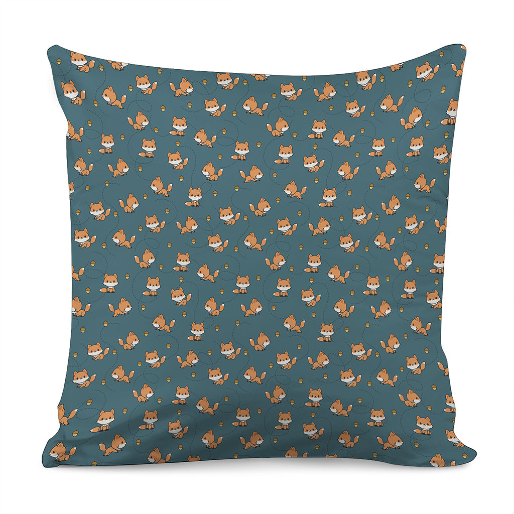 Baby Fox Pattern Print Pillow Cover