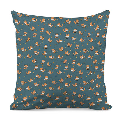 Baby Fox Pattern Print Pillow Cover