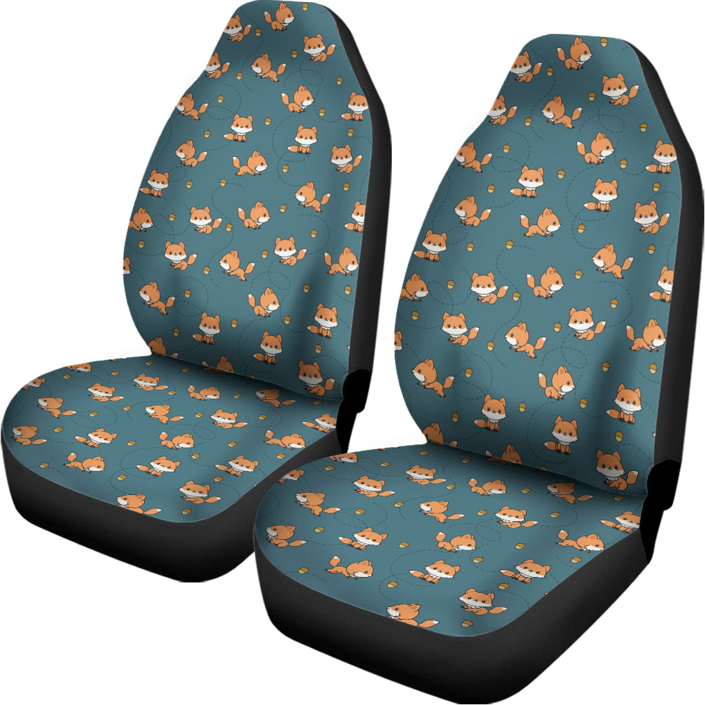 Baby Fox Pattern Print Universal Fit Car Seat Covers