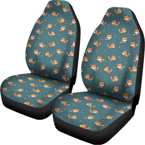 Baby Fox Pattern Print Universal Fit Car Seat Covers