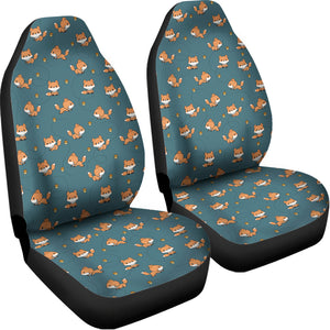 Baby Fox Pattern Print Universal Fit Car Seat Covers