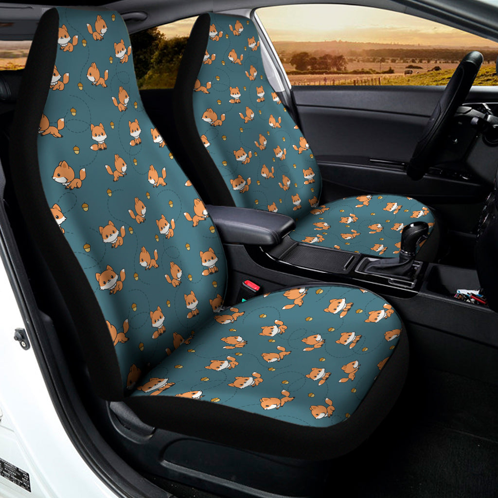 Baby Fox Pattern Print Universal Fit Car Seat Covers