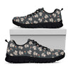 Baby Koala And Floral Pattern Print Black Sneakers