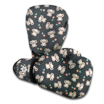 Baby Koala And Floral Pattern Print Boxing Gloves