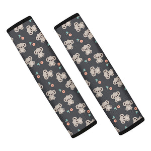 Baby Koala And Floral Pattern Print Car Seat Belt Covers