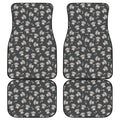 Baby Koala And Floral Pattern Print Front and Back Car Floor Mats