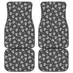 Baby Koala And Floral Pattern Print Front and Back Car Floor Mats
