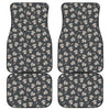 Baby Koala And Floral Pattern Print Front and Back Car Floor Mats