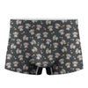 Baby Koala And Floral Pattern Print Men's Boxer Briefs