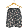 Baby Koala And Floral Pattern Print Men's Shorts