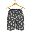 Baby Koala And Floral Pattern Print Men's Shorts