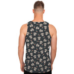 Baby Koala And Floral Pattern Print Men's Tank Top