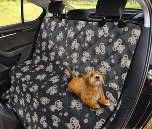 Baby Koala And Floral Pattern Print Pet Car Back Seat Cover