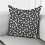 Baby Koala And Floral Pattern Print Pillow Cover