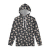 Baby Koala And Floral Pattern Print Pullover Hoodie