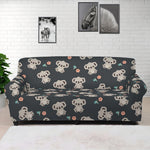 Baby Koala And Floral Pattern Print Sofa Cover
