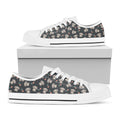 Baby Koala And Floral Pattern Print White Low Top Sneakers