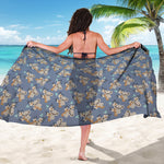 Baby Koala Pattern Print Beach Sarong Wrap