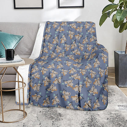 Baby Koala Pattern Print Blanket