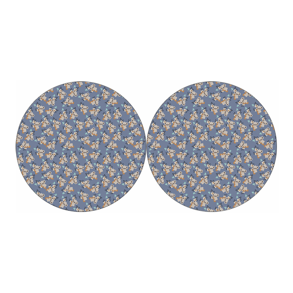 Baby Koala Pattern Print Car Coasters