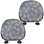 Baby Koala Pattern Print Car Headrest Covers