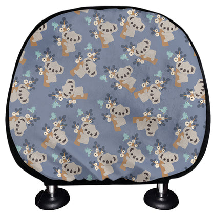 Baby Koala Pattern Print Car Headrest Covers