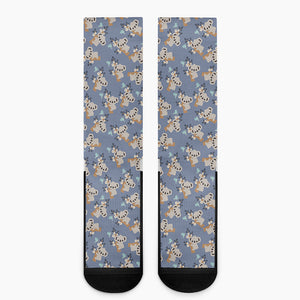 Baby Koala Pattern Print Crew Socks