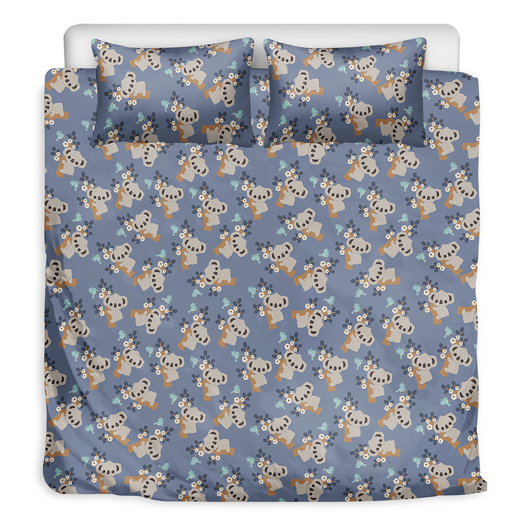 Baby Koala Pattern Print Duvet Cover Bedding Set