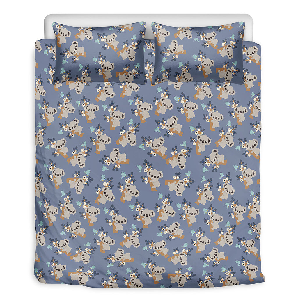 Baby Koala Pattern Print Duvet Cover Bedding Set