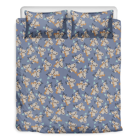 Baby Koala Pattern Print Duvet Cover Bedding Set