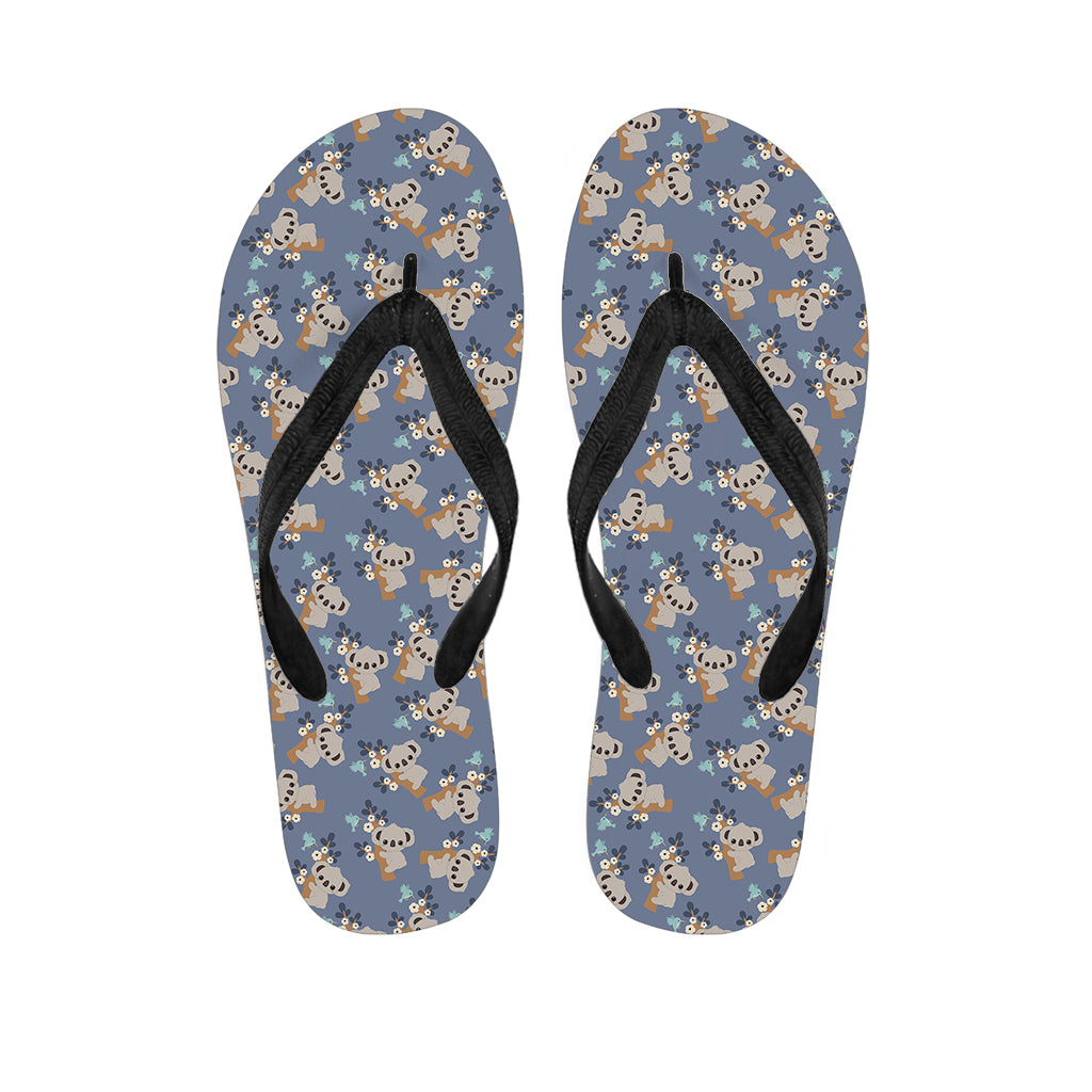 Baby Koala Pattern Print Flip Flops