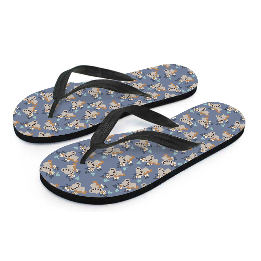 Baby Koala Pattern Print Flip Flops