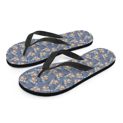 Baby Koala Pattern Print Flip Flops