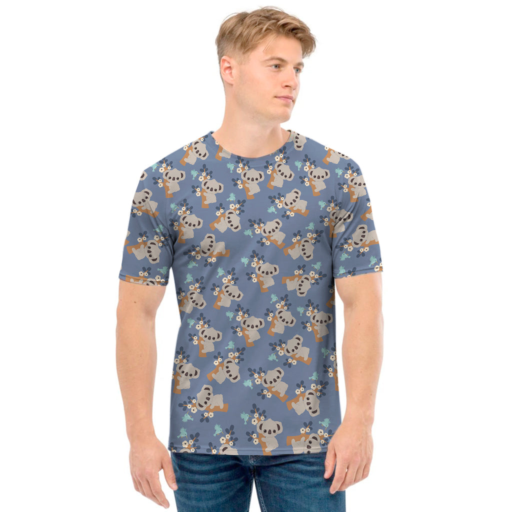Baby Koala Pattern Print Men's T-Shirt