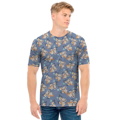 Baby Koala Pattern Print Men's T-Shirt