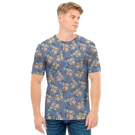 Baby Koala Pattern Print Men's T-Shirt