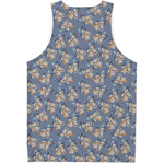 Baby Koala Pattern Print Men's Tank Top