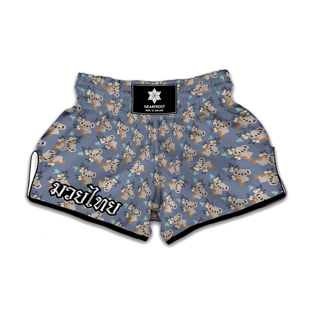 Baby Koala Pattern Print Muay Thai Boxing Shorts