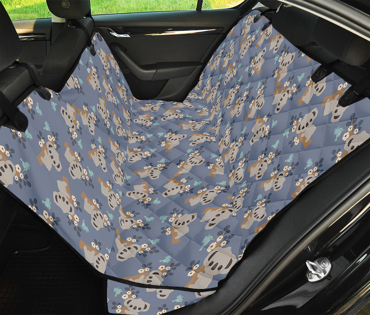 Baby Koala Pattern Print Pet Car Back Seat Cover