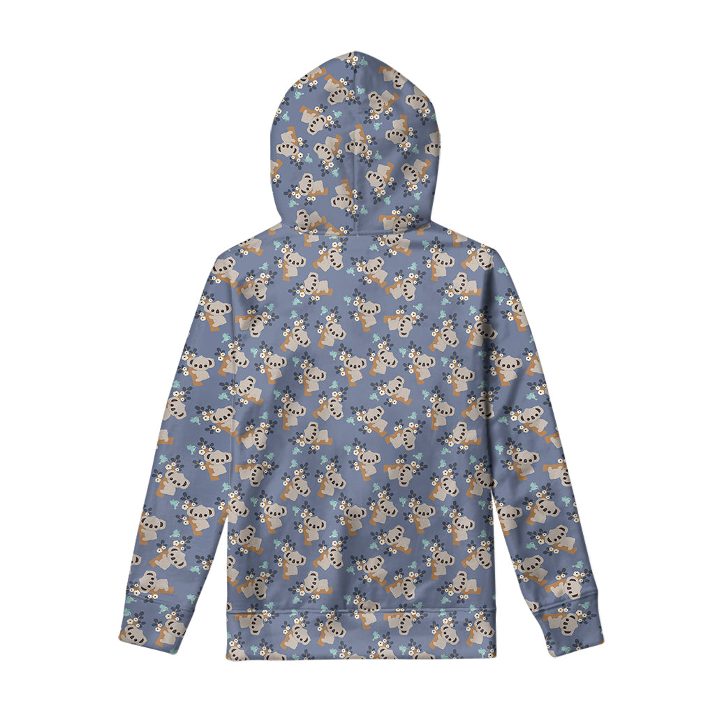 Baby Koala Pattern Print Pullover Hoodie