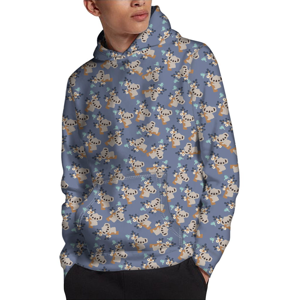 Baby Koala Pattern Print Pullover Hoodie