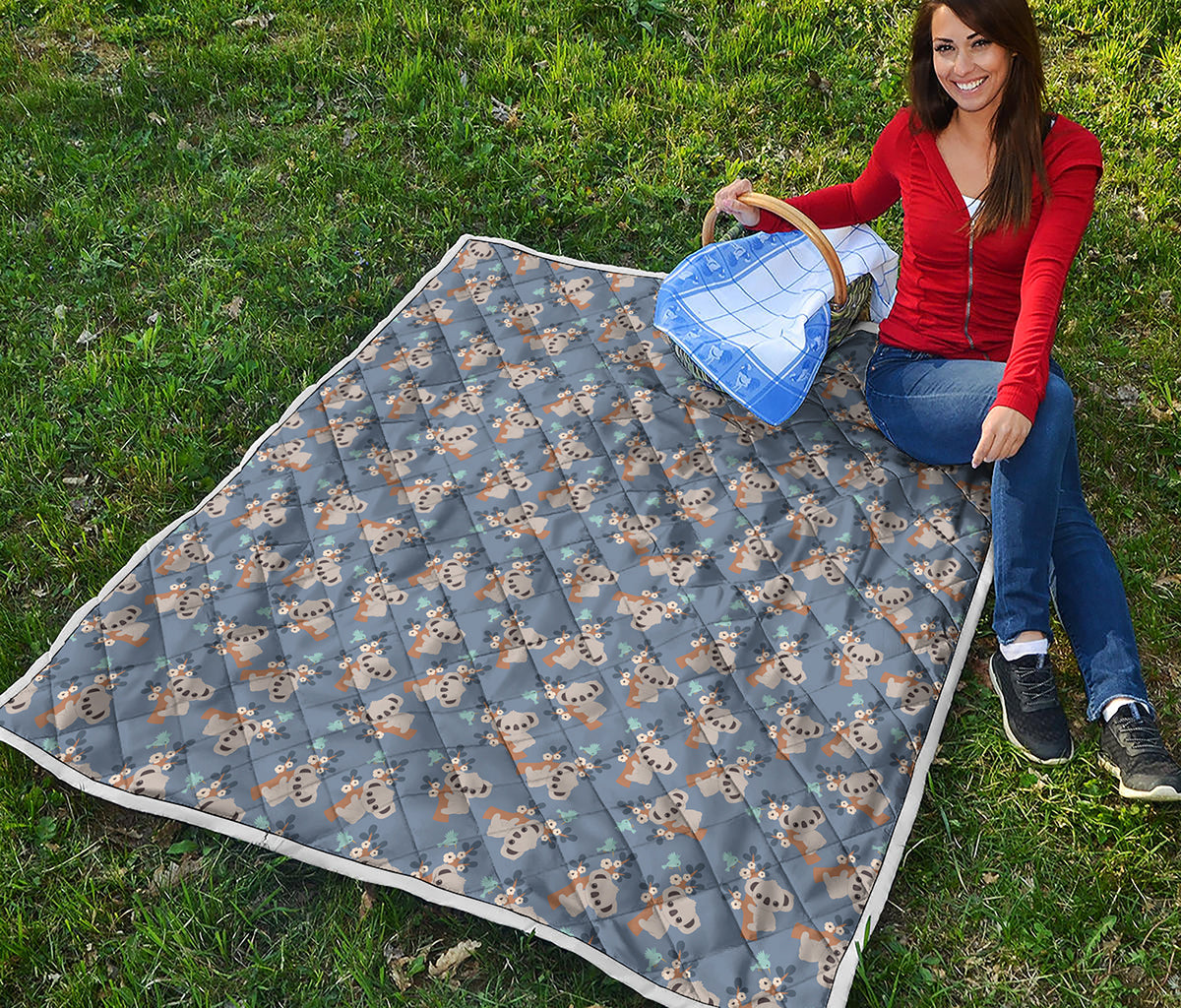 Baby Koala Pattern Print Quilt